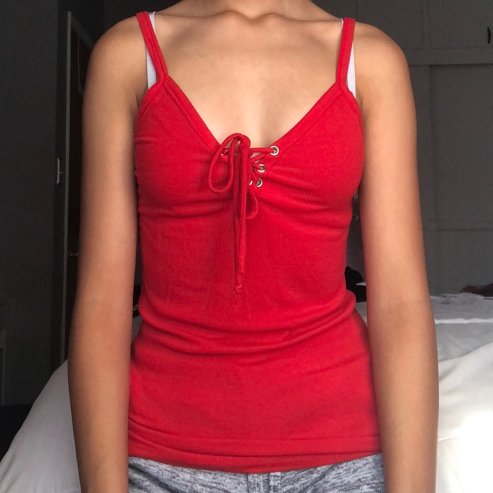Tie up tank top